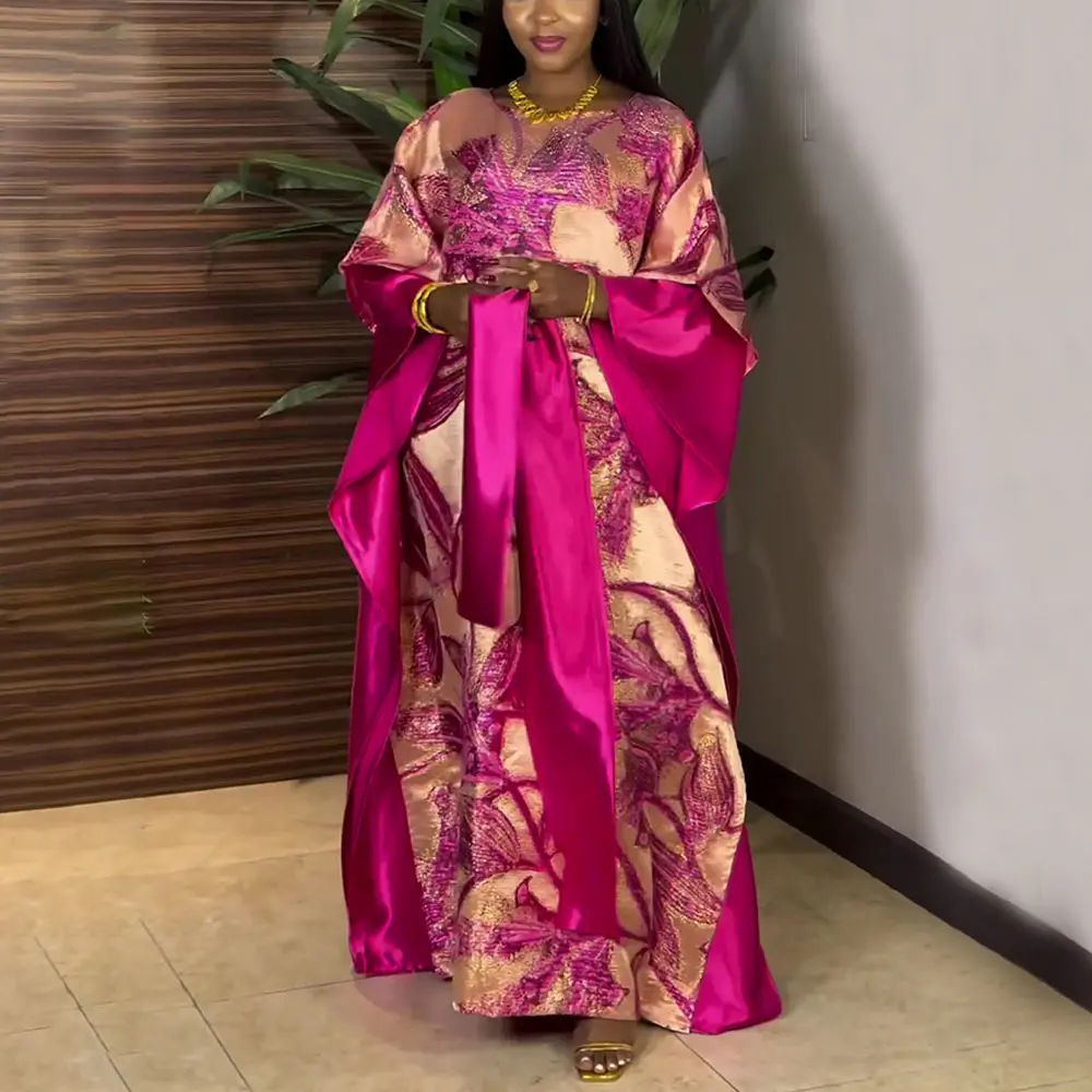 African Dresses for Women Traditional Dashiki Ankara Outfits Gown Abayas Robe Muslim Kaftan Maxi Long Dress 2026 Fashion 145cm Length