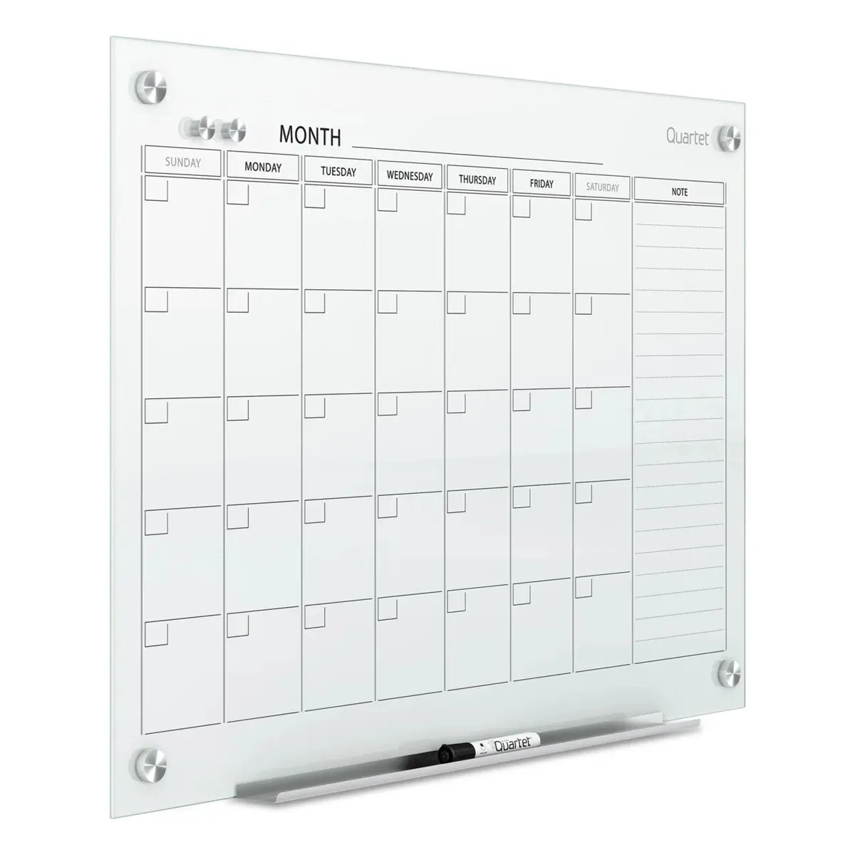 Infinity Wall Glass Magnetic Glass Board Whiteboard 24'' H X 36'' L