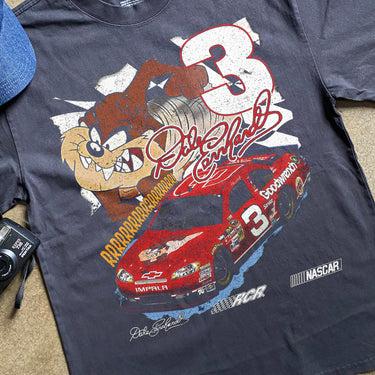 Tasmanian Devil Dale Earnhardt Nascar Heavyweight Black T-Shirt Unisex All Sizes, Graphic Tees, Gift For Fans