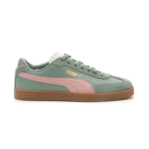 PUMA Womens Club Ii Era Lace Up Sneakers Shoes Casual - Green, Pink