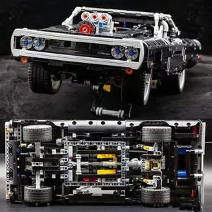 1000+ Pcs Muscle Car Challenger Building Model Kit, Perfect Gift for Car Enthusiasts, Collectible Toy for Holiday Season, Building Block