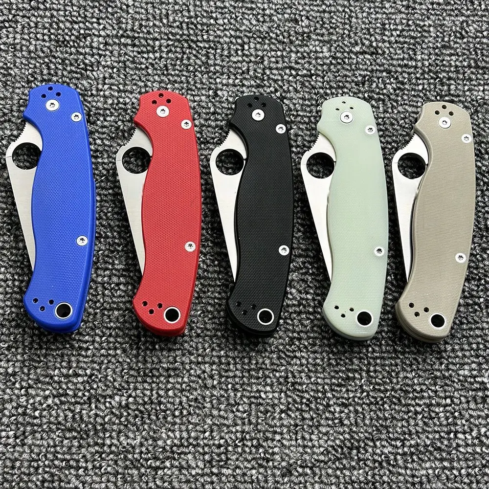 P2M C81 Tactical Pocket Knife - Folding Stainless Steel Multi-Tool with Fiberglass Handle, Scraper for Adults, Ideal for Camping, Bushcrafting, 16.5Cm