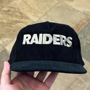 New LA Raiders Corduroy Embroidered SnapBack Hat