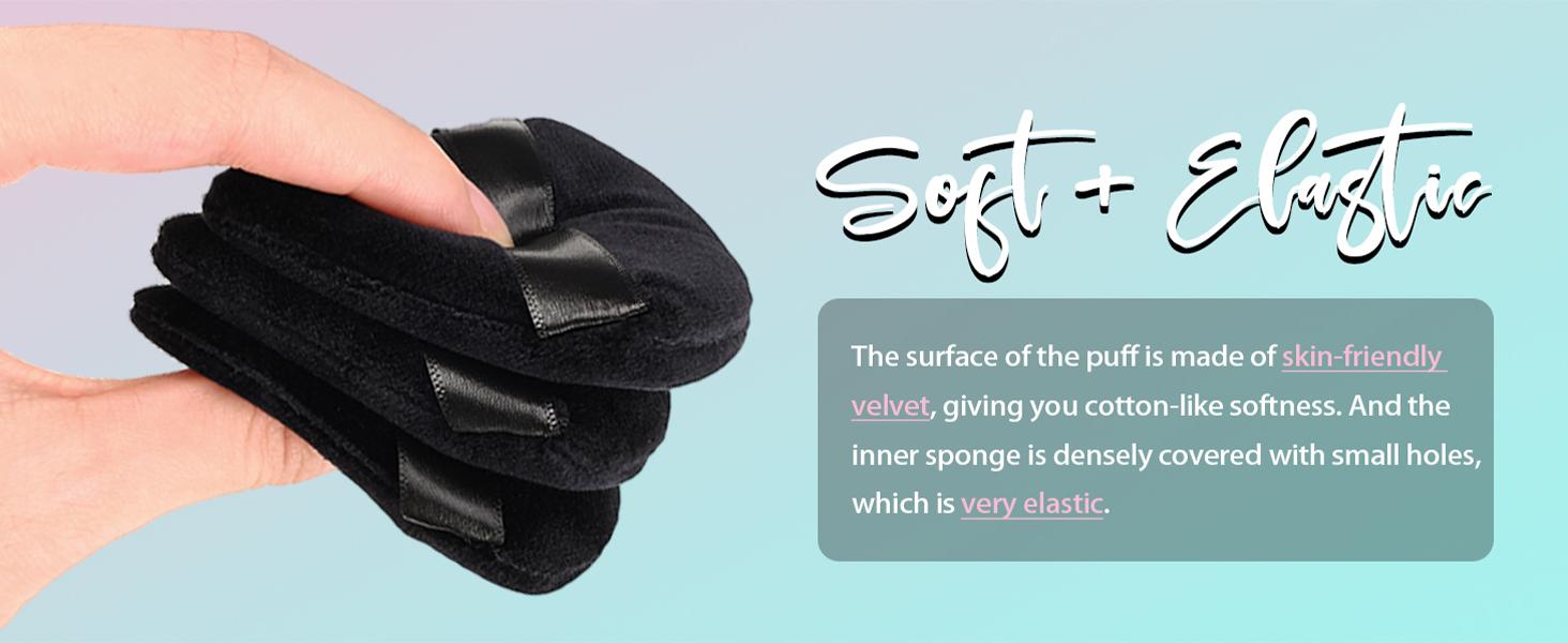 8Pcs of Triangular Powder Puff Makeup Sponges, Made of Super-soft Velvet, Designed for Contouring, Eye, and Corner, Beauty Blender Foundation Mixing Container.