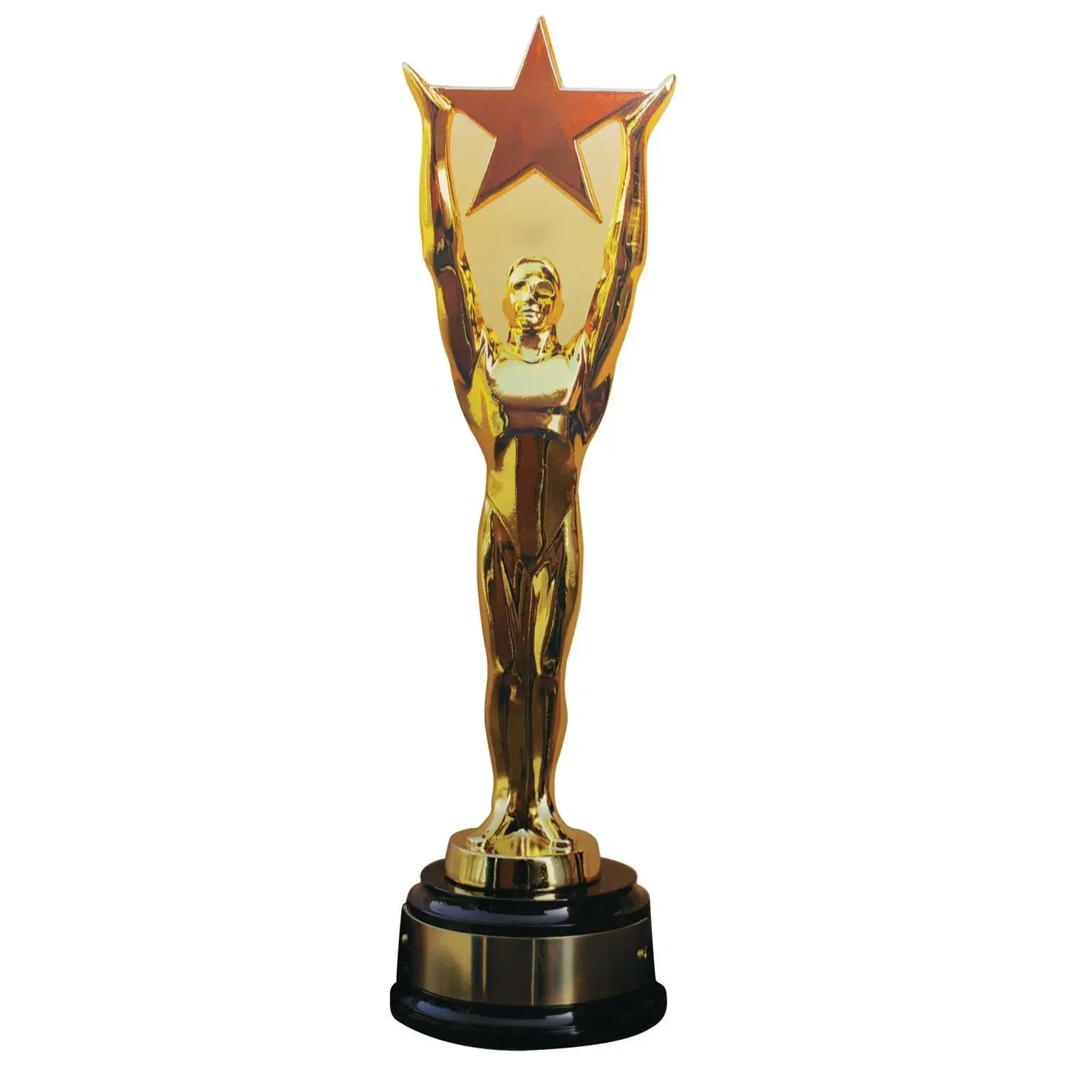 74" Life-Size Star Award Cardboard Cutout Stand-Up, Multicolor Novelty Trophy Photobooth Props, Room Decor Decoration for Festive & Party Supplies