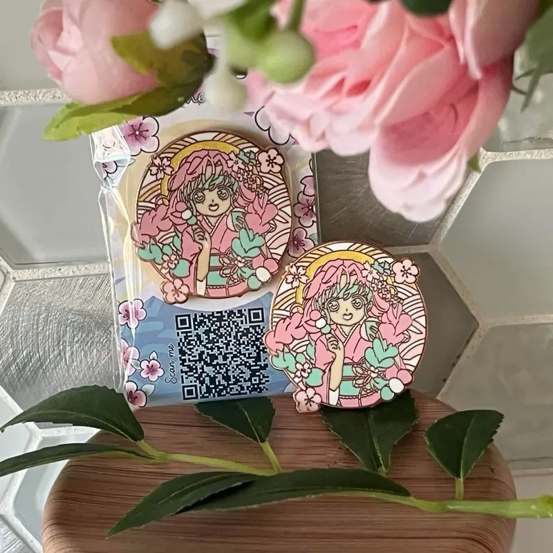 Hard Enamel Pin - Mitsuri Sakura Mochi
