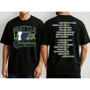 100% Cotton Seattle Football Championship Shirt, Comfort Seattle Team Player Tee, Unisex Vintage Champions T-Shirt, Football Gift