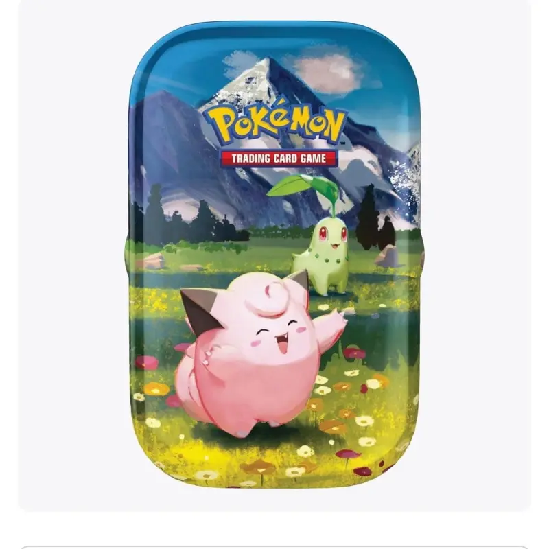 pokemon trading card game prismatic evolutions mini tin Pokemon Trading Card Game: Prismatic Evolutions Mini Tins 8 Count Display main image 1