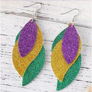 Mardi Gras Earrings