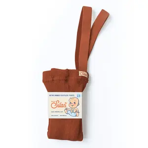 Footless Cotton Tights - Cinnamon
