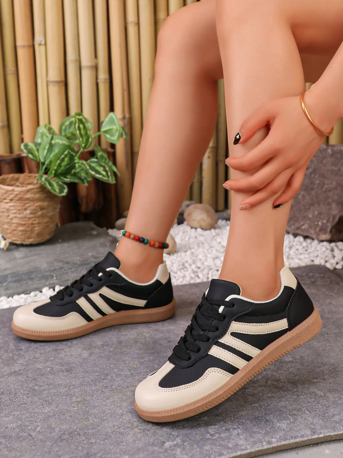 Women's Classic German Training Shoes, Athletic Trainer Sneaker, Fitness Sneakers, Comfortable Breathable Casual Athletic Gym Workout Sneakers for Workout and Running, Lightweight Supportive Design