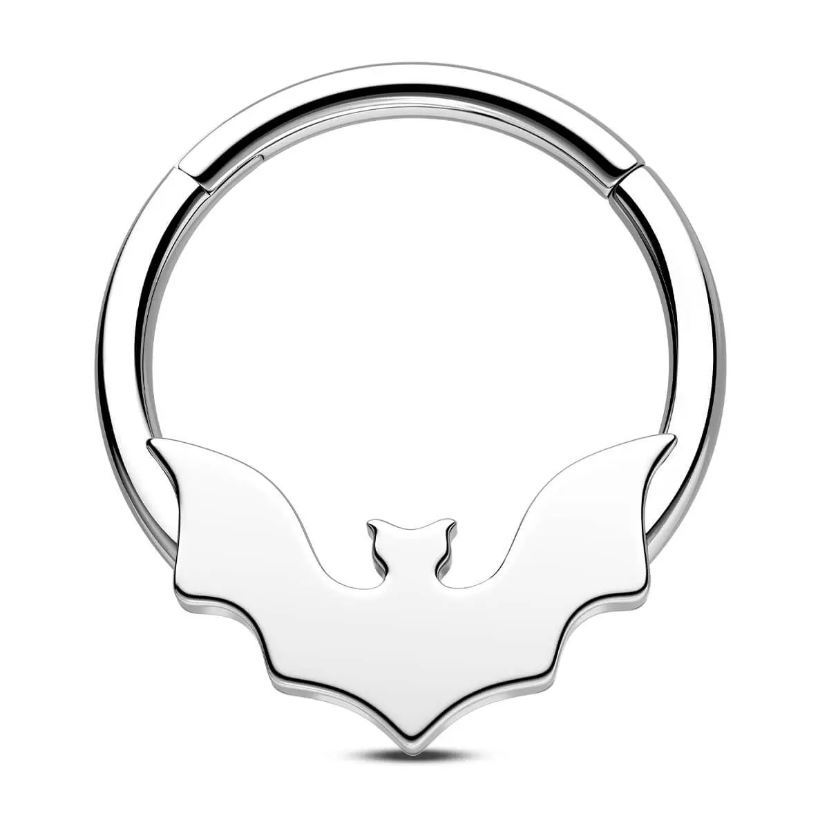 Oufer 16G Flat Bat Stainless Steel Halloween Septum Ring