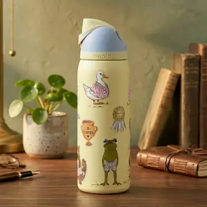 Party Animals Water Bottle, Owala FreeSip 32oz Tumbler Design, Insulated Stainless Steel Bottle, Cute Animal Theme Travel Cup, Leakproof Straw Water Bottle, Birthday and Christmas Gift for Her Inspired by Owala FreeSip 32 oz Water Bottle