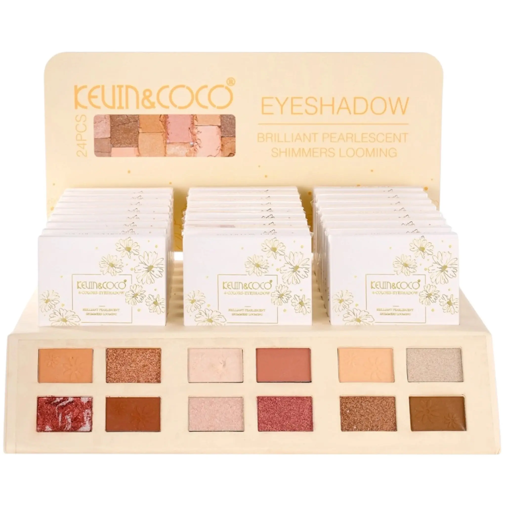 Kevin & Coco 4 Colors Eyeshadow - Wholesale Display 24 Units (KC1352)