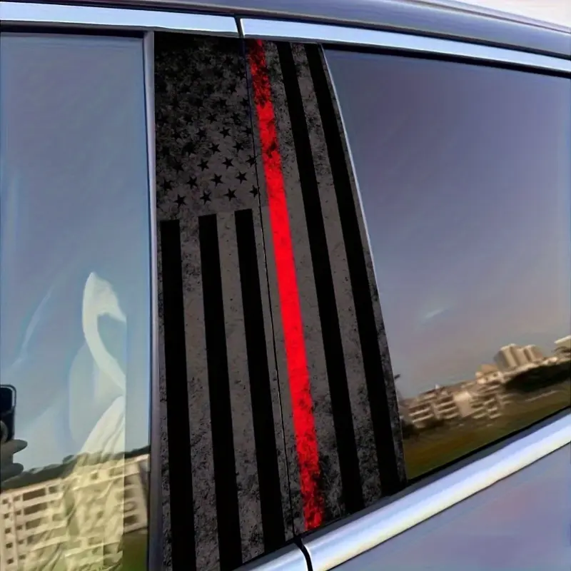2 pieces banner car sticker, easy to tear and easy to stick B-pillar protection decal, car B-pillar decal accessories, Sticker For Cars, Car Decals, Automotive Accessories