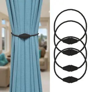 4 Pieces Modern Draperies Rope Tiebacks Outdoor Elegant Exquisite Decorative Curtain Rope Tiebacks Home and Outdoor Decorative