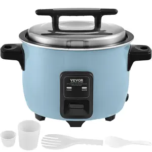 【Summervibes】VEVOR Commercial Rice Cooker 50-Cup Non-Stick Pot 10L 24H Keep Warm Restaurant
