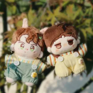 For 10CM Cotton Doll Rompers Cartoon Plush Doll Replacement Outfit Playing House Accessories Mini Clothes