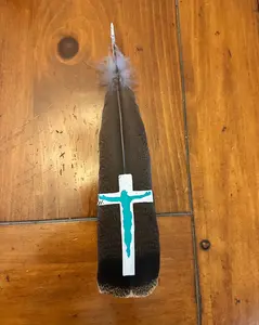 Custom Cross Feather