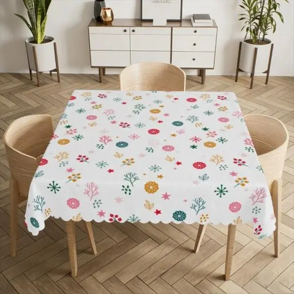 Custom Linen Table Runner Personalized with Photo, Text & Business Logo, Decoration for Weddings, Parties, Trade Shows & Holidays