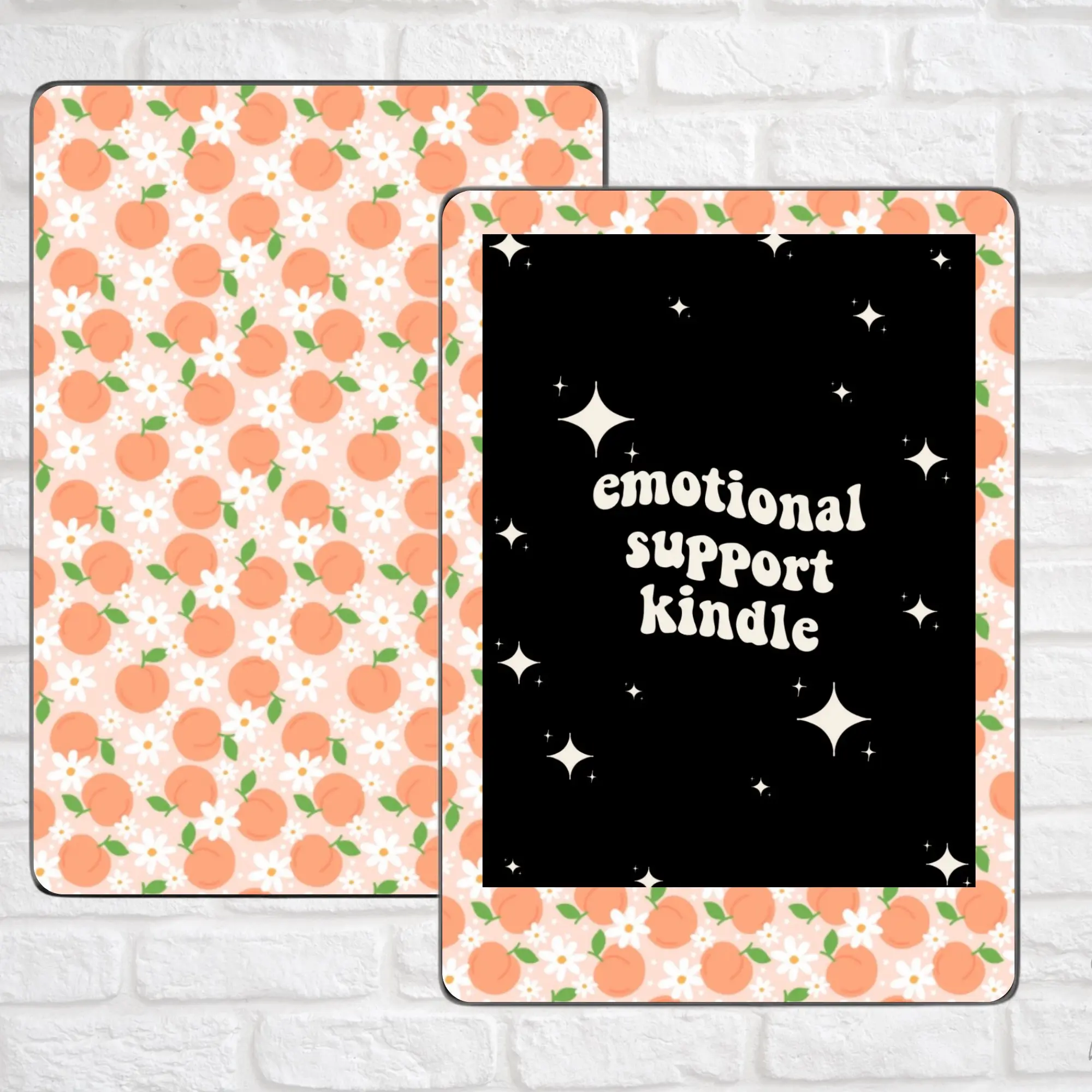 Peach Kindle Skin | Kindle Decal | Kindle/ E-Reader Accessory | Bookish Gifts | Book Lover Kindle Vinyl Decal