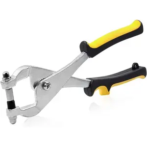 10 Inch Ceiling Grid Punch Pliers - 3.24mm Grid Hole Punch for Rivets - Multifunctional Puncher for Thin Metal Sheet Decoration