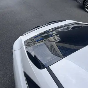 Car Modification Tail Wing Universal No-punch Fiber Grain Car Blade Three-section Combination Tail Wing Large top wing tail Car Accessories