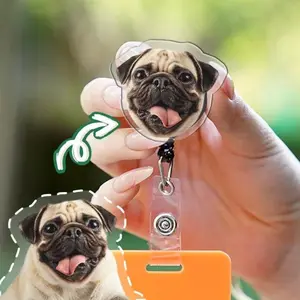 Custom Pet Badge Reel, Nurse ID Holder, Retractable Badge Holder, Custom Pet Badge Reel From Photo, Personalized Funny Badge Reel Nurse