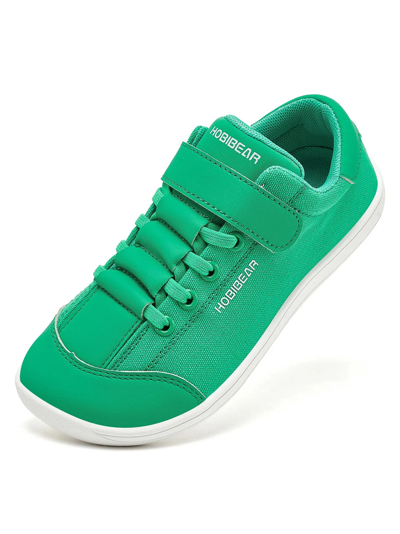 HOBIBEAR 2024 children's autumn and winter new casual sports wide toe shoes for boys and girls, Velcro comfortable barefoot canvas shoes, one foot stepping baby lightweight walking shoes Trainer Shoes Sneakers Shoe