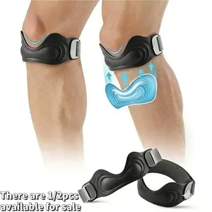 Adjustable Silicone Patella Support Brace with Butterfly Padding, Patella Belt, Relieves Knee Pressure, Ideal for Jumping Knee, Running, Basketball, Exercise