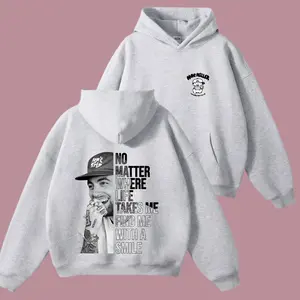 Mac Miller Tiny Desk Concert Hoodie 2 Sides, Black & White Music Graphic Sweatshirt with Front & Back Print, Hip Hop Streetwear Pullover, Unisex, Full Color, Full Size, Gift For Fans