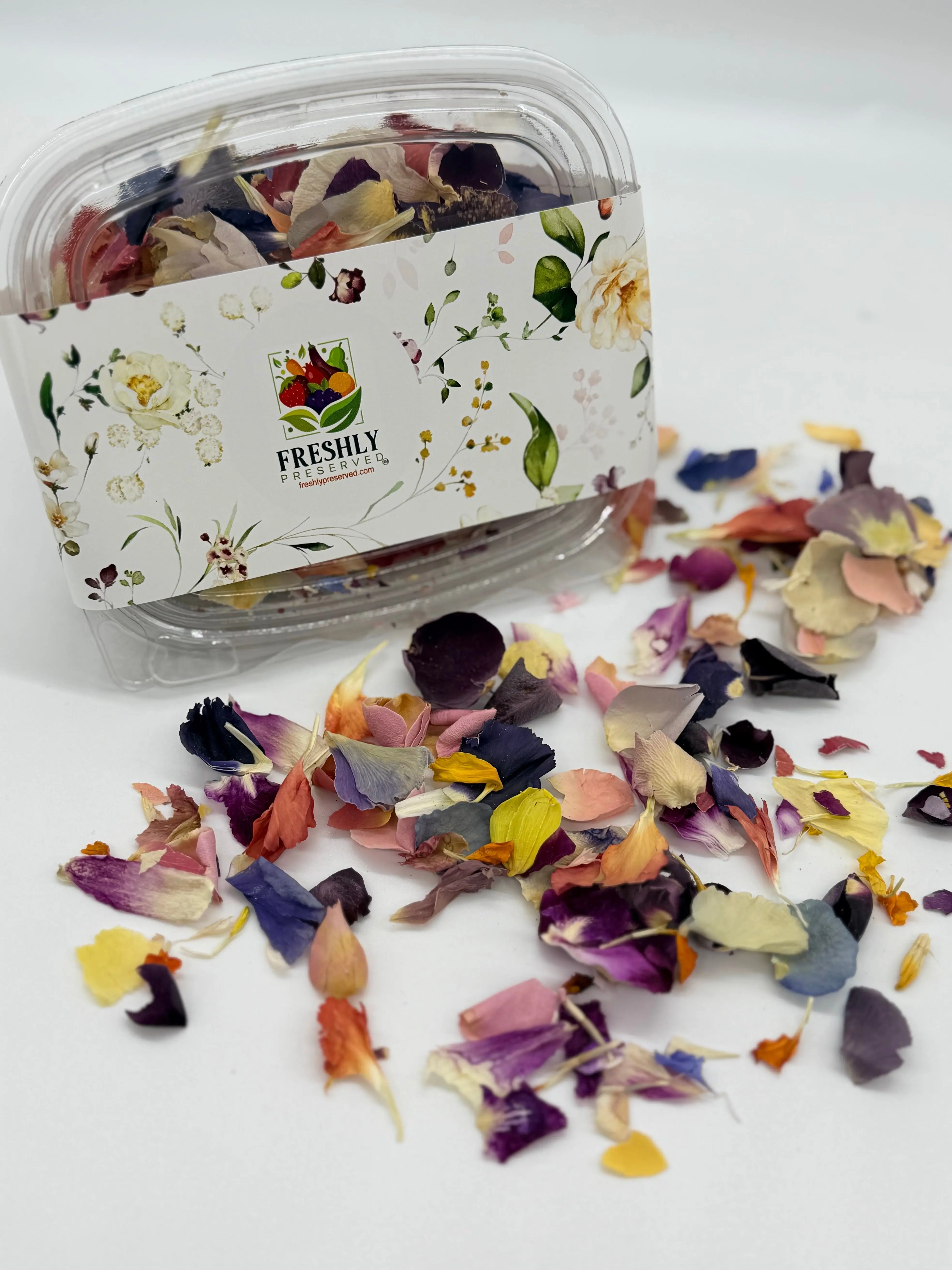 Freeze-Dried Edible Flower Petals by Freshly Dried - USA Grown Food-Grade Petals for Baking Chefs Mixologists & Food Enthusiasts - Vibrant Colors & Flavors - No Added Sugar Salt or Preservatives
