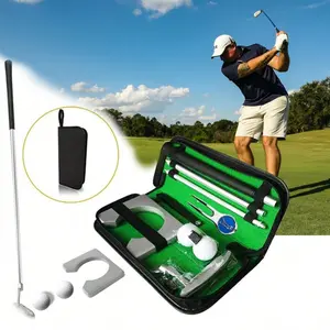 1 Set Golf Putter Set, Includes Putter Mat; Golf Ball; Professional Golf Clubs, Suitable for Beginners; Adult Size