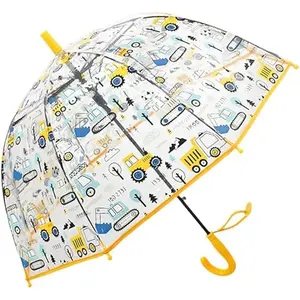 Clear Bubble Umbrella - Transparent Dome See Through for Walking Safety - Safe with - Windproof Closure - Easy-Grip Hook Handle- Auto Open- Lightweight Umbrella