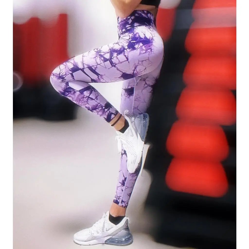 Tie dye lilac purple