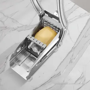 Stainless Steel Fruit Cutter, Vegetable Slicer, Potato Peeler, French Fry Cutter, Food Processor, Kitchen Tool Accessories, Durable Vegetable Slicer