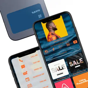 Bumppr - Digital Business Card - Blue  - NFC Phone Card - Tap to Share - iPhone & Android
