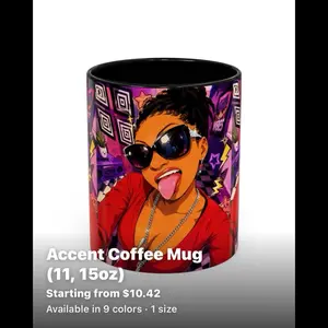 Tee’s Signature Collection Accent Coffee Mug- 11oz/15oz Kitchen Drinkware