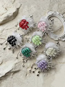 2 Counts Elegant Rhinestone Swan-shape Focal Beads for Beaded Pens, Animal Beaded Pen Charms, Alloy Beads for DIY Craft Beaded Pens Necklace Earrings Keychain Making Supplies, Diy Jewelry Decoration, Diy Beading Accessories, Rhinestone Decorated Beads
