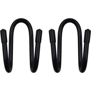 Flexible Over The Seat Hard Hat Rack Holder Back Seat Hanger Headrest Hanger Headrest Hook (Black X 2 Pack)