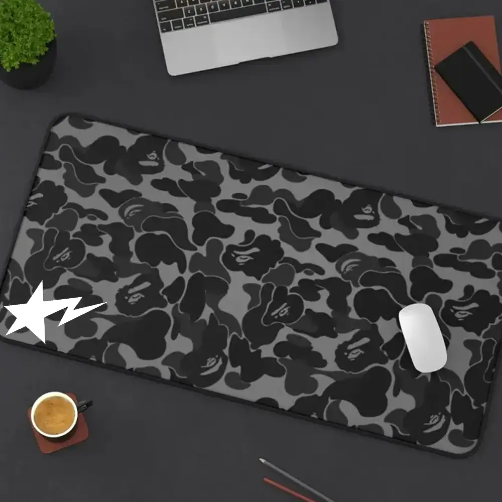 [FASTSHIPPING] Black Grey Camo Extra Large Hypebeast Desk Mat Keyboard Mouse Pad | E-Sports Desk Mat | Desk Decor for Gamers | Boys' Rooms Gift large mousepad