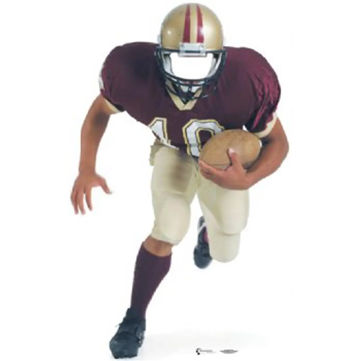 212 MAIN Full-Length Football Pose Cardboard Cutout (24x72 in) - Easy Install Free-Standing Decorative Home Decor, Party Prop, Photo Prop