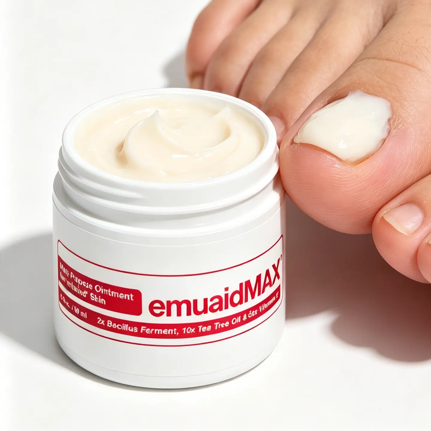 Tired of Itchy Feet & Discolored Nails? EmuaidMAX Ointment Soothes Irritated Skin & Supports Healthy Nails | Maximum Strength