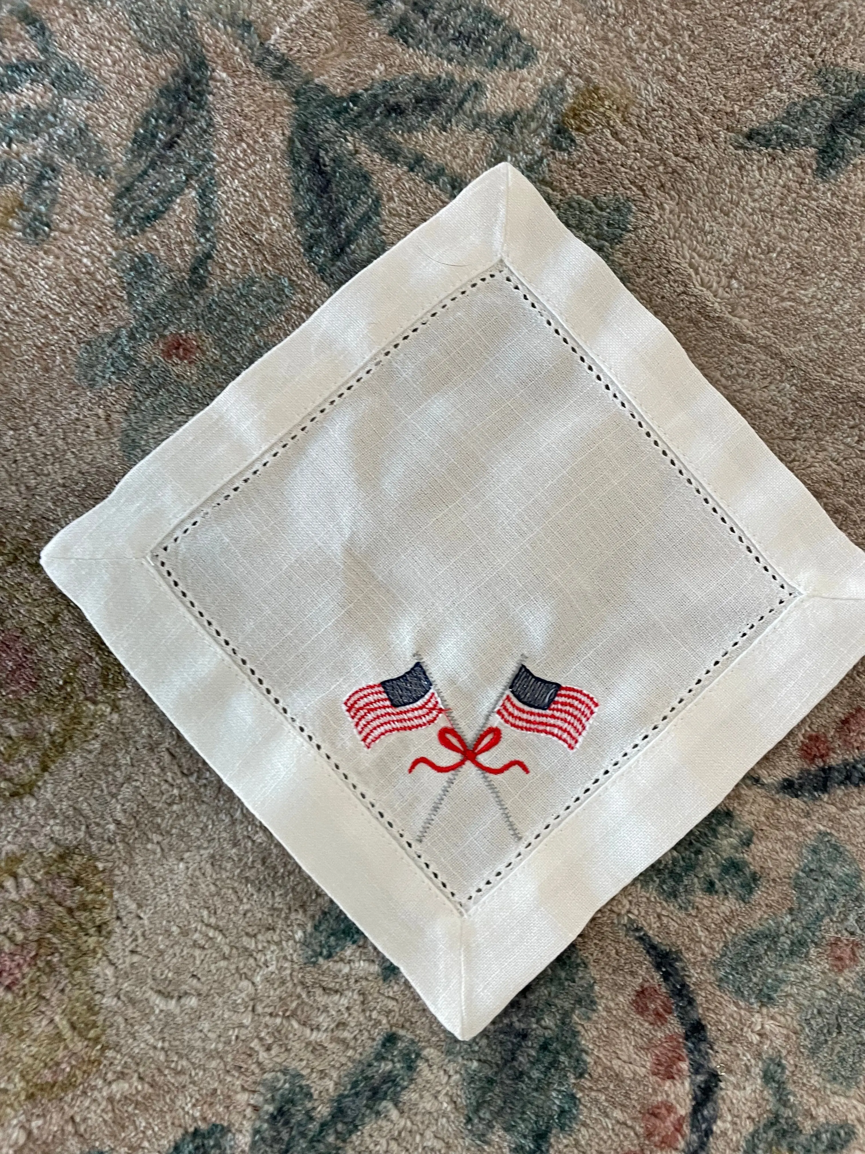 Monogram Flag Napkins