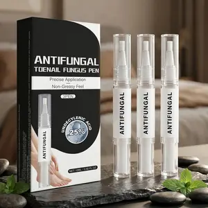 Antifungal Toenail Care Pen (3-Pack Value Set) - Gentle Nail Conditioner for Discolored & Brittle Nails - Precise & Non-Greasy (12ml)