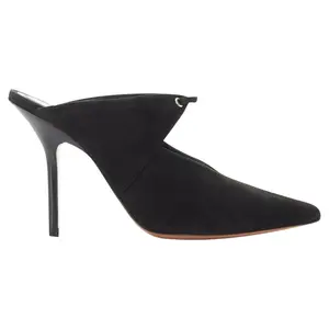 Pre-owned Celine Women's Celine Babouche suede cut out mule by Rebag