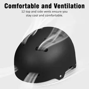 UVJ Velocity Snow Skateboard Bike Helmet for All Ages CPSC & CE Certified Adjustable Multi-Sport Helmet for Adults Women Men Youth Kids 8-14+ Years Boys Girls Medium 55-58 cm Large 59-61 cm  e bikes