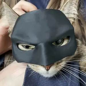 Batman-Inspired Cat Mask- Perfect For Halloween Accessories Mask