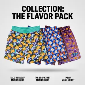 Baseball Lifestyle 101 Cartoon Flavor Baseball Mesh Shorts – Fun Athletic Streetwear, Lightweight Breathable Sports Shorts, Casual Summer Activewear, Relaxed Fit Gym & Lounge Shorts