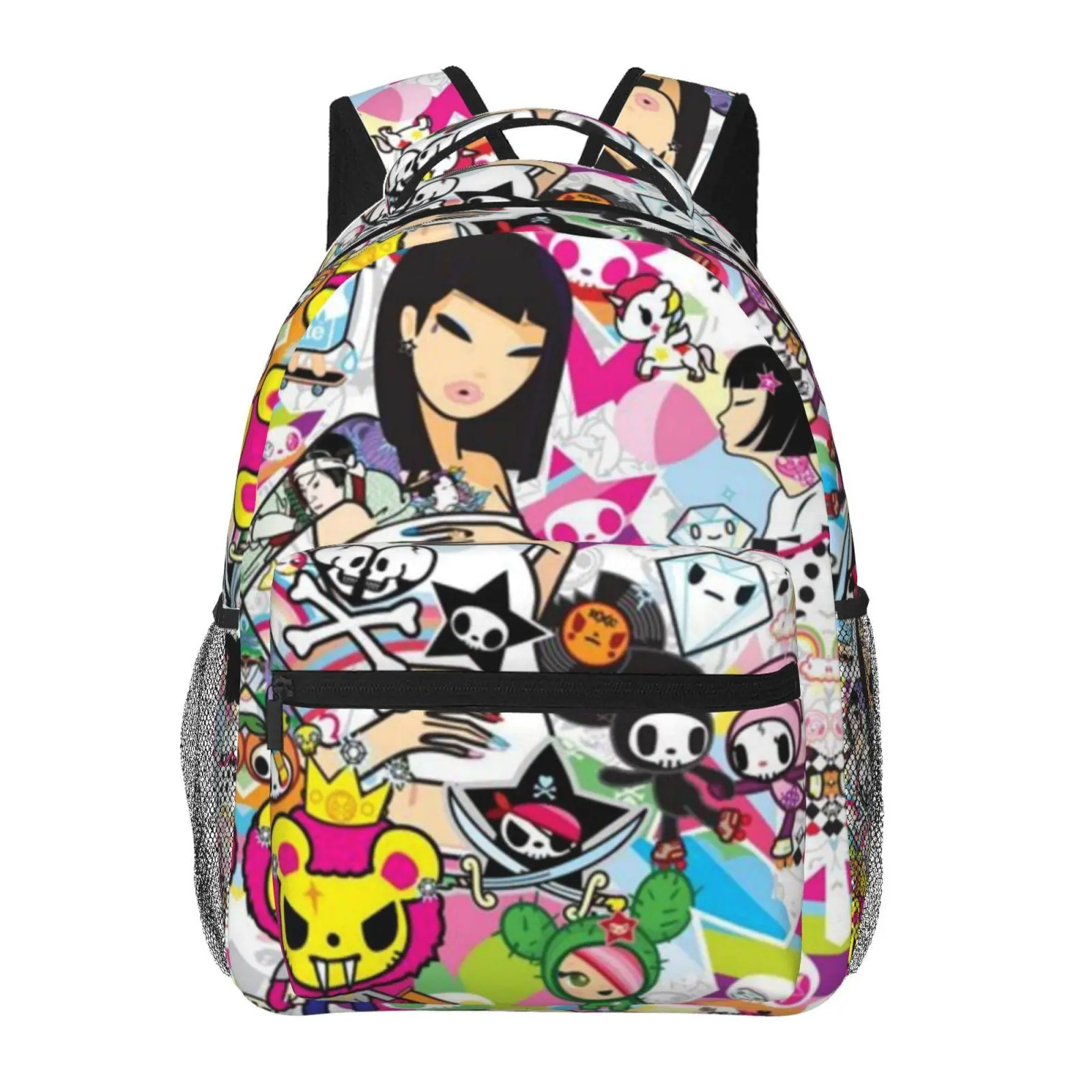 Kids’ Tokidoki backpacks for school—large capacity, all-over print; Tokidoki laptop daypacks for daily campus use; durable, lightweight Tokidoki school bags for teens and students